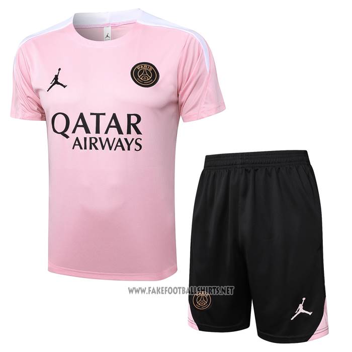 Tracksuit Paris Saint-Germain Jordan Short Sleeve 2024-2025 Rosa - Shorts